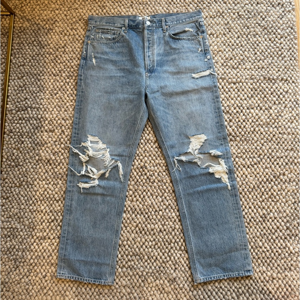 Agolde 90’s mid-rise loose fit jeans in “fall out” color